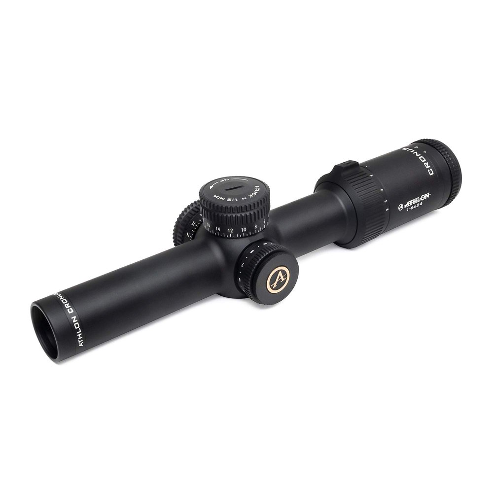 Athlon Optics, Cronus BTR, Riflescope, 1-6x24, Direct Dial, Side Focus, 24mm, ATSR2 SFP IR MOA Reticle