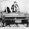 Billiards 1874 NFroze Together Lithograph 1874 By Currier & Ives Poster Print by (24 x 36) view 1