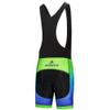 Uriah Men's Bicycle Bib Shorts Black Gel Padded Tights Fluorescence Green Size 5XL(CN) view 2