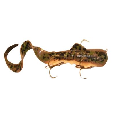 VEXAN Super-D Swimbait Realistic Soft Plastic Fishing Lures for Freshwater Large Size Fish Like Musky, Pike and More Versatile and Durable Moving Swim Bait 4.7oz 9" (14" w/Tail) (Camo-D)