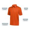 Augusta Sportswear Vital Polo, Orange, 3XL view 4