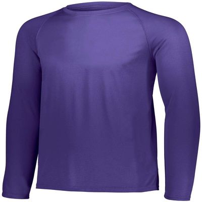 Augusta Sportswear Attain Wicking Long Sleeve Shirt 3XL Purple (HLW)