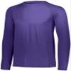 Augusta Sportswear Attain Wicking Long Sleeve Shirt 3XL Purple (HLW) view 1