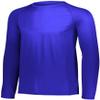 Augusta Sportswear Attain Wicking Long Sleeve Shirt 3XL Purple (HLW) view 2