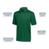 Augusta Sportswear Vital Polo, Dark Green, 2XL view 4