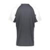 Augusta Sportswear Boys Cutter Jesey Graphite/White view 3