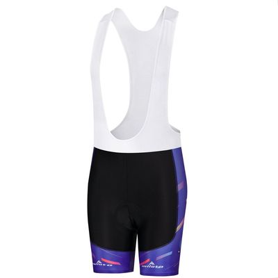 Uriah Women's Cycling Bib Shorts White 3D Coolmax Gel Padded Meteor Purple Size 4XL(CN)