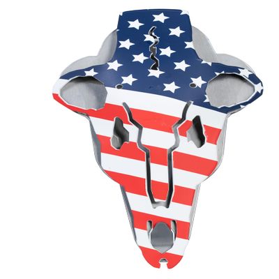 Do-All Outdoors ABAM5 Do All Outdoors American Iron Buck Antler Mount, Red/White/Blue, 15.75" x 8.1" x 2.6", Red/White/Blue, 15.75" X 8.1" X 2.6"