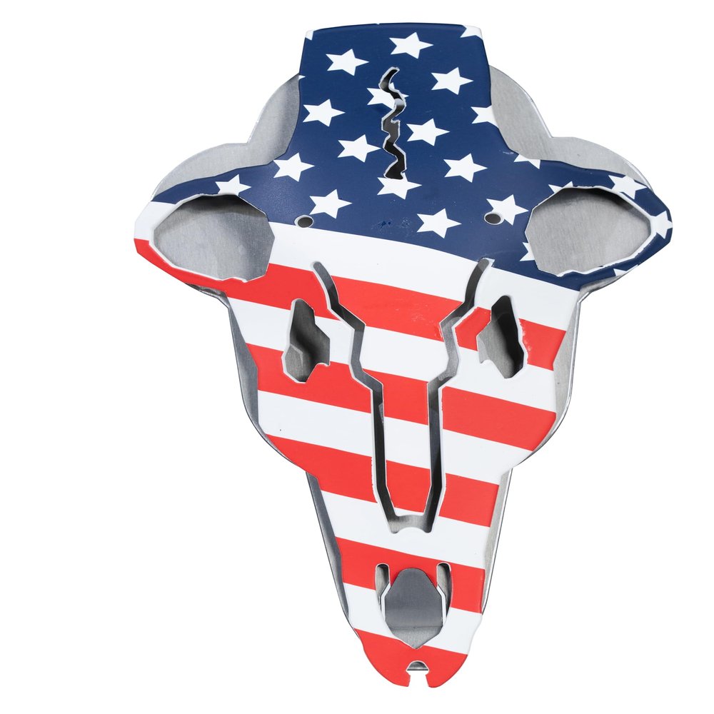 Do-All Outdoors ABAM5 Do All Outdoors American Iron Buck Antler Mount, Red/White/Blue, 15.75" x 8.1" x 2.6", Red/White/Blue, 15.75" X 8.1" X 2.6"