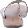 Pierre Dumas Women's Azaria-7 Vegan Leather Perforated Accents Flip-Flops Flats Sandals,Nude,11 view 4