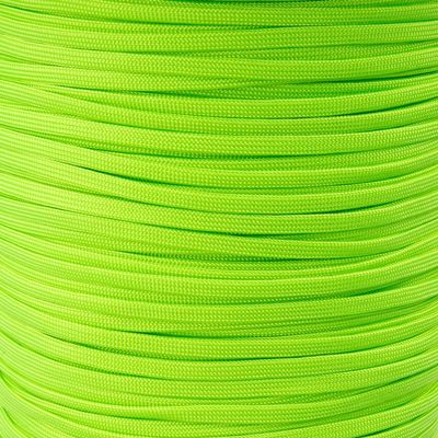 Craft County Coreless 650 Nylon Paracord  Wire Cover, Jewelry Making String, or Accessory Cord (Neon Green, 1000 Feet)