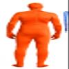 Full Bodysuit With Zipper Helper Spandex Unisex Unitard Tights Suit Zentai Cosplay Costume (Medium, Orange) view 2