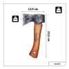 Hultafors AV08417600 Outdoor Climbing Axe Auger Fan Mini Hatchet view 2