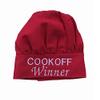Personalized Chef Hat in Red Twill Adjustable Custom Embroidery Name, Makes a Great Gift! (Chef Hat only) view 1