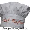 Personalized Chef Hat in Red Twill Adjustable Custom Embroidery Name, Makes a Great Gift! (Chef Hat only) view 3