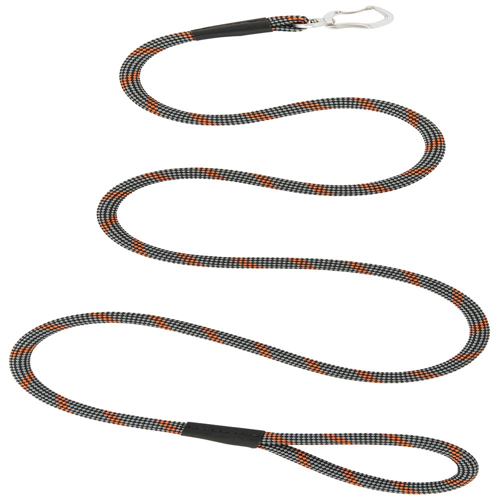 Terrain D.O.G. Elevation Rope Leash, 7/16" x 4', Gray/Black/Orange/Reflective
