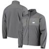 Dunbrooke Men's Graphite Indianapolis Colts Circle Zephyr Softshell Full-Zip Jacket view 1