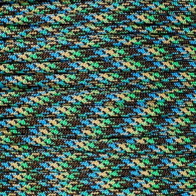 Paracord Planet 550 LB Type III 7 Strand 4mm Tactical Cord with Choices of 10, 20, 25, 50, 100, Feet Hanks or 250 & 1000 Foot Spools with 3/8 Inch Black Buckles  Over 300 Colors to Choose from
