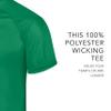Augusta Sportswear Attain Wicking Two-Button Baseball Jersey Kelly S view 2