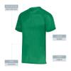 Augusta Sportswear Attain Wicking Two-Button Baseball Jersey Kelly S view 3