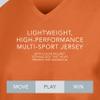 Augusta Sportswear Womens Cutter Softball Jersey, Orange/White M view 4