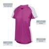 Girls Cutter Jersey Power Pink/White L view 3