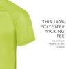 Augusta Sportswear Attain Wicking Two-Button Baseball Jersey Lime L view 2