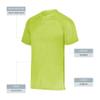 Augusta Sportswear Attain Wicking Two-Button Baseball Jersey Lime L view 3