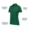 Augusta Sportswear Women's Vital Polo, Dark Green, L view 4