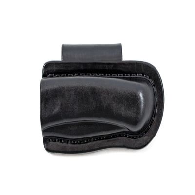 Horizontal Carry Friction sheath with belt loop for Buck 110 folding hunter, custom leather sheath made to fit Buck 110, pocket knife leather case, EDC knife