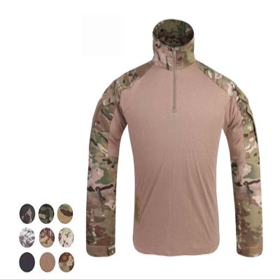 Emerson Airsoft Tactical Military Shirt Combat Gen3 Shirt (US, Alpha, Medium, Regular, Regular, Wolf Gray)