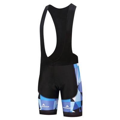 Uriah Men's Bicycle Bib Shorts Black Gel Padded Tights Blue Space Size 4XL(CN)