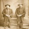 Mustachioed Lawmen Posing Proudly With Their Winchester Model 94 Lever-Action Rifles Each Wears A Cartridge Belt Around His Waist And A Shiny Star Pinned Over His Heart Poster Print by W H Wolverton ( view 1
