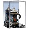 Better Display Cases Acrylic Versatile Display Case Display Case - Medium Square Box with Mirror Case, Silver Risers and Black Base 8" x 8" x 12" (V42/A060) view 1