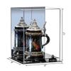Better Display Cases Acrylic Versatile Display Case Display Case - Medium Square Box with Mirror Case, Silver Risers and Black Base 8" x 8" x 12" (V42/A060) view 2