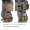 EmersonGear Tactical Thigh Mount Rig Platform,Camouflage Tactical Utility Gear Multi Purpose Airsoft Drop Leg Holster Panel MOLLE Pouch Platform Rig Multi-camo Black view 4
