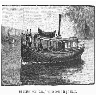 Yacht 1882 Nthe Herreshoff Yacht Camilla Formerly Owned By JG Holland Line Engraving 1882 Poster Print by (24 x 36)