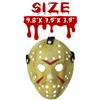 CASA CLAUSI Mask Cosplay Halloween Costume Mask Prop Horror Hockey Yellow view 3