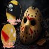 CASA CLAUSI Mask Cosplay Halloween Costume Mask Prop Horror Hockey Yellow view 4