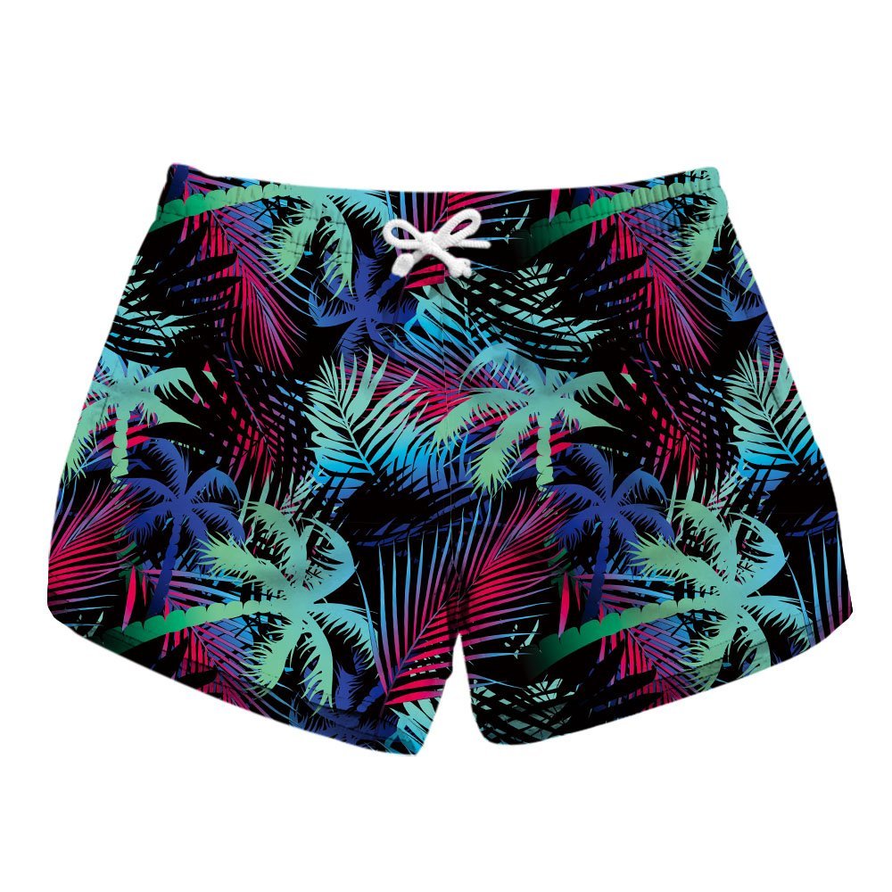 Honeystore Women's Casual Swim Trunks Quick Dry Print Boardshort Beach Shorts Lbp-6052 S