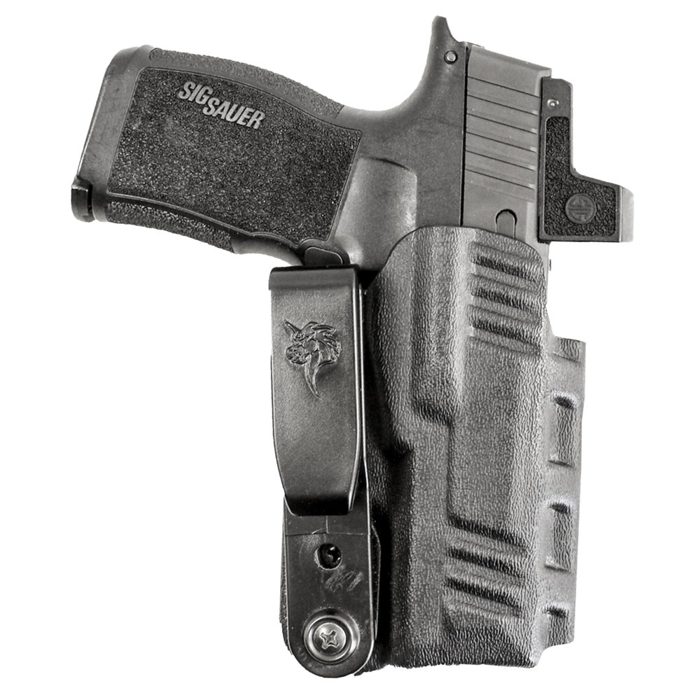 DeSantis Slim Tuk IWB Holster - Holster for Sig P365, Conceal Carry, Kydex IWB, Compatible with the SIG SAUER P365, P365 SAS, and P365 W/ RED DOT - Black, Ambidextrous
