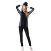 TianMai Hot New Surfing Suit Long Sleeve Muslim Swimwear Islamic Modest Swimsuit Beachwear Burkini Lady Rash Guard Costume (Black, Int'l S,US Size 2-4) view 2