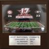 C&I Collectables NCAA Alabama Crimson Tide Mens 1215TIDE17NCAA Football 12"x15" Alabama Crimson Tide 2017 BCS National Champions Plaque, Brown, N/A view 1