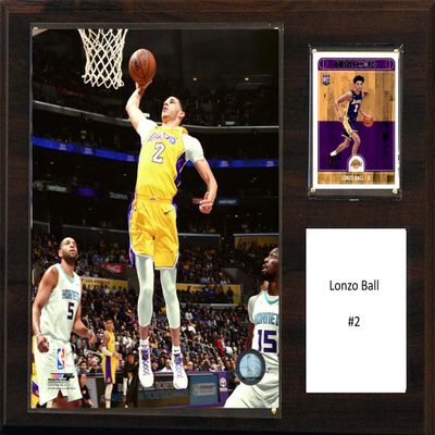 C&I Collectables NBA Los Angeles Lakers Mens 1215Lballnba 12"X15" Lonzo Ball Los Angeles Lakers Player Plaque, Brown, N/A