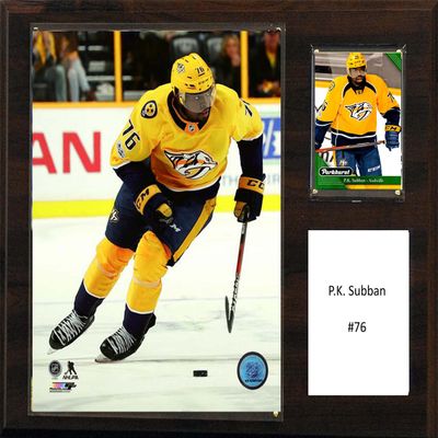 C&I Collectables NHL Nashville Predators Mens 1215Subbannashnhl 12"X15" P.K. Subban Nashville Predators Player Plaque, Brown, N/A