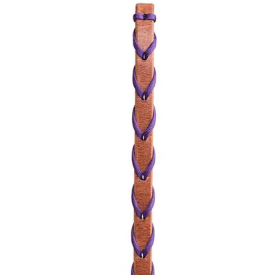 Berlin Custom Leather Reins Paracord Laced 5/8" x 7' 6" Purple H513