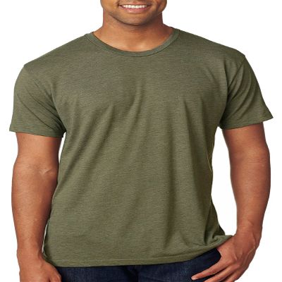 Next Level 6010 Men's Tri-Blend Crew Tee-Military Green, X-Small