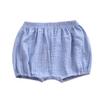 LOOLY Baby Bloomers Unisex Baby Girls Boys Cotton Linen Blend Shorts (100, Blue) view 1