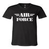 Air Force V-Neck T-Shirt Military Veteran POW MIA Air Force Mom Tee Black Small view 1