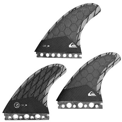 Quiksilver AG47 Surfboard Fin Set - Black - S